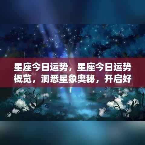 今日星座运势概览，洞悉星象奥秘，开启幸运之门